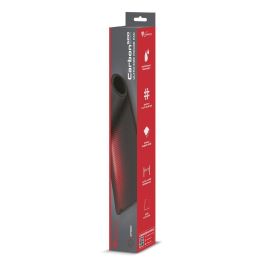 GENESIS Carbon 500 Ultra Blaze Alfombrilla de Ratón para Juegos XL 110x45cm Impermeable, Bordes Cosidos, Antideslizante - Negro/Rojo