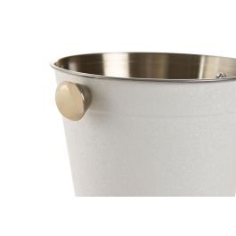 DKD Home Decor Cubitera Loft Blanco Dorado 14 x 13 x 17 cm