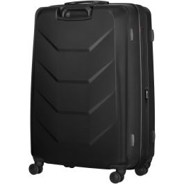 Wenger Prymo Prymo Large Maleta Negra de Policarbonato Rígida con 4 Ruedas 93L Expandible 107L