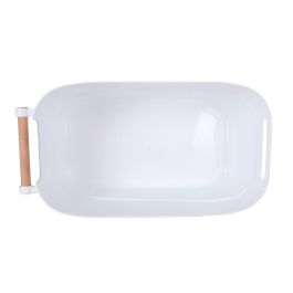Confortime Cesta Multiusos Asas de Madera 21,5 cm Ancho x 40 cm Largo x 18 cm Alto, 5,38 kg (12 Unidades) Confortime Cesta Multiusos Asas de Madera 21,5 cm Ancho x 40 cm Largo x 18 cm Alto, 5,38 kg (12 Unidades)
