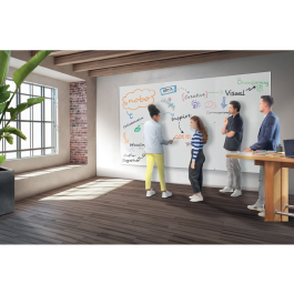 Pizarra Blanca Magnetica Nobo Infinity Modular Sin Marco 900 X 600 Mm