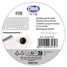 Inde Papelera de Escritorio Fun Colores 27,1 x 25,5 x 27,1 cm (12 Unidades) Inde Papelera de Escritorio Fun Colores 27,1 x 25,5 x 27,1 cm (12 Unidades)