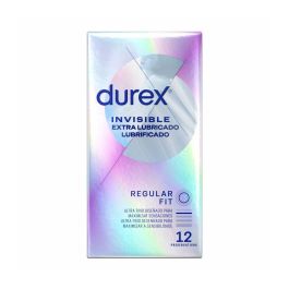 Durex Preservativos INVISIBLE extra lubricado transparente 12 unidades