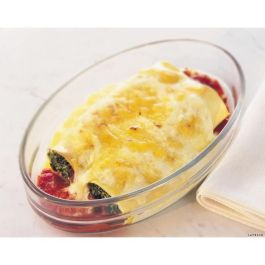 Pyrex Fuente Oval Horno Iconic'S Vidrio Boro Transparente 35x24x7 cm, Extra Resistente, Material Saludable, Apto Horno, Microondas y Lavavajillas