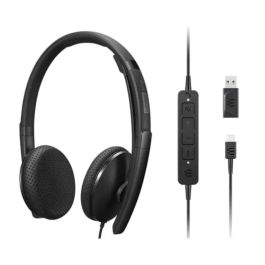 Lenovo 4XD1M45626 auricular y casco Auriculares Alámbrico Diadema USB Tipo C Negro Precio: 50.69000002. SKU: B1ER679RY9