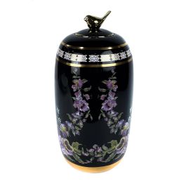 DKD Home Decor Jarrón Decorativo de Porcelana Negro Estilo Shabby Colección Fleur con Detalles de Flores 16 cm Ancho 16 cm Largo 32 cm Alto Precio: 23.63856. SKU: S3020481