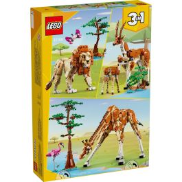 LEGO 31150 Creator 3en1 Safari Animales Salvajes, Juguete con Figuras: Jirafa, Gacelas y León