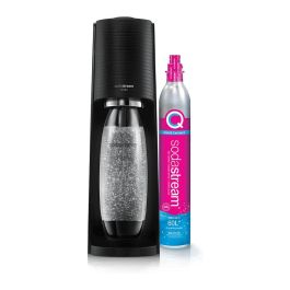 SodaStream Terra, Máquina para hacer agua con gas, color negro, incluye 3 botellas de 1L y cilindro de CO2 para 60L Precio: 92.5892. SKU: B13AHFX5D9