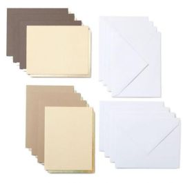 Cricut 2008855 Papel para Máquinas de Corte, 8 Piezas, Colores Crema, Gris, Caqui, Compatible con Joy