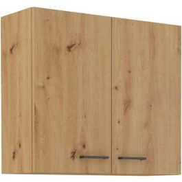 Mueble alto - MODENA - 80 cm - Roble artesanal y negro mate - CUISINIER