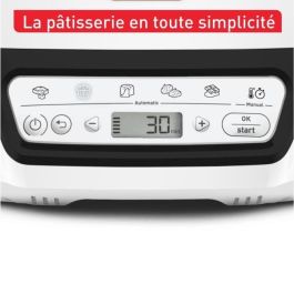 TEFAL Máquina de tartas Inteligente, 5 programas precisos, Molde Antiadherente, 6 moldes para muffins Creabake, Cake Factory KD804910