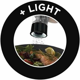 Russell Hobbs 28010-56/RH Juego Molinillo Sal y Pimienta Eléctrico – Molienda Fina/Gruesa, Luz LED – Negro