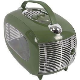 Caja de transporte - M PETS - Sixties Classic - Asa - Bandolera - Apertura lateral - 5 kg máx - Verde