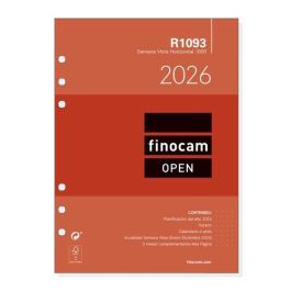 Finocam R1093 Recambio Anual Agenda de Anillas Open Semana a la Vista 155x215 mm con 3 Meses Complementarios 2026 Precio: 4.88999962. SKU: B15J77X2KY