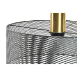 DKD Home Decor Lámpara de Techo Estilo Loft Gris y Dorado Metal 30 x 115 x 30 cm (2 Unidades) Bombilla E27