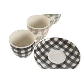 Cafe Shabby DKD Home Decor Verde Gris 6.2 x 5.5 x 8.5 cm Set de 6