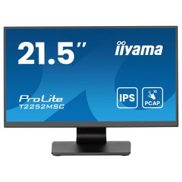 IIYAMA T2252MSC-B2AG Monitor Táctil 21.5" Full HD IPS 100Hz con USB-C, HDMI, DisplayPort, 2xUSB 3.2, Altavoces, VESA, Negro