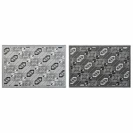 Alfombra DKD Home Decor Blanco Negro 210 x 1 x 150 cm (2 Unidades) Precio: 25.90000039. SKU: B1AP3H57D7