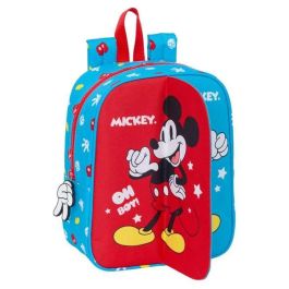 Mochila Infantil Mickey Mouse Clubhouse Fantastic Azul Rojo 22 x 27 x 10 cm