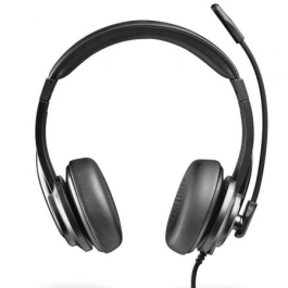 NGS VOX605USBC Auriculares Estéreo con Micrófono USB-C y Adaptador USB-A, Control Volumen, Diadema Acolchada Negros NGS VOX605USBC Auriculares Estéreo con Micrófono USB-C y Adaptador USB-A, Control Volumen, Diadema Acolchada Negros
