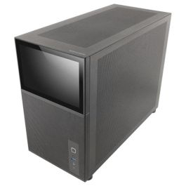 Mars Gaming MCLCD Caja PC Mini Torre Micro-ATX con Pantalla LCD IPS 8" y USB-C, Color Negro
