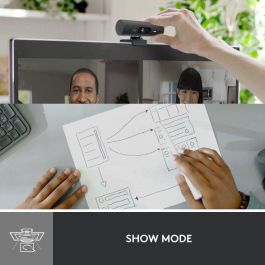 Logitech BRIO 500 Webcam Full HD 1080p 60fps con Autoenfoque y Tapa de Privacidad Grafito