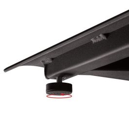 B-Tech BTF845 Soporte de Suelo System X Universal para 2 Pantallas de Videoconferencia, 1.8m, 47-55 pulgadas, VESA 600x400, 25kg, Negro