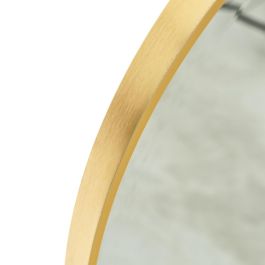 Espejo Oro Aluminio-Cristal Decoración 60 X 4 X 60 cm