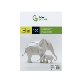 Liderpapel Cartulina A4 240g/m2 Blanco Paquete de 100 Hojas