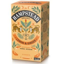 HAMPSTEAD Infusión de Limón y Jengibre Ecológica, sin Cafeína, 20 Bolsitas Demeter Precio: 4.95. SKU: B1GQC8F8QK