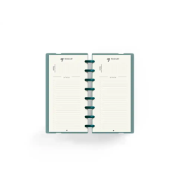 Carchivo Planificador Semanal My Week Turquesa 105x210 mm, 52 Semanas Sin Fecha y Checklist