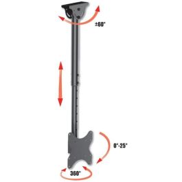 Techly (020614) Soporte de Techo para TV LCD 23"-42" XL, 50kg, Inclinación -25° a 0°, Giro 180°