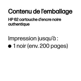 HP Envy 5640, Officejet 5740 Cartucho Negro Nº62