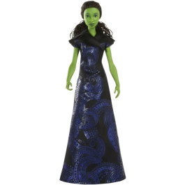 Mattel Muñeca Elphaba Thropp Musical JFM09 Wicked Cantarina Vestido Verde Piel Verde