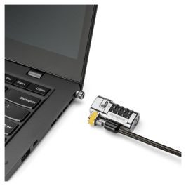 Kensington Candado Universal ClickSafe 3-en-1 para Portátiles, Cable 1.8m, Cerradura de Combinación, Acero al Carbono, Negro