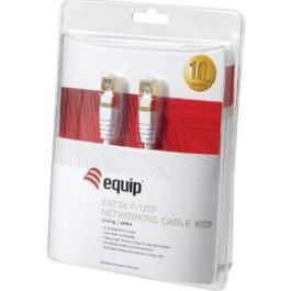 Equip Cable de Red Patch Cat5e F/UTP 10m Blanco con Conectores RJ45 Macho/Macho, Apantallado, Certificado RoHS