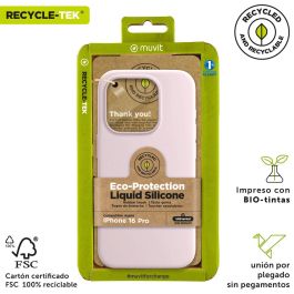 Funda para Móvil Muvit for Change iPhone 16 Pro Rosa