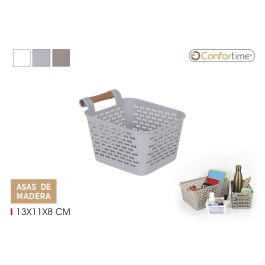 Cesta Multiusos con Asas de Madera 13x11x8 cm - Confortime (36 Unidades) Precio: 35.69000028. SKU: B17RSN3XJX