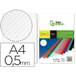 Liderpapel Tapa Encuadernacion Polipropileno Rayado 0.5mm Transparente A4 Paquete 100 Unidades Precio: 25.7900005. SKU: B1DWRYQCPF