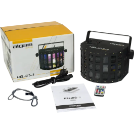 Algamlight Helios II Derby 2 en 1 con Stroboscope 4x 3W LEDs RGBW y 16x 0.5W LEDs Blancos para Eventos