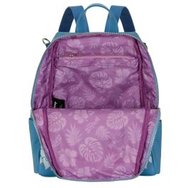 Disney Lilo y Stitch Mochila Shield Tongue Azul con cremallera superior y bolsillos laterales Disney Lilo y Stitch Mochila Shield Tongue Azul con cremallera superior y bolsillos laterales