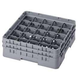 CAMBRO - 25S434-151 - Cesta de lavado 25 comp. 2 alturas - 8,7 cm Ø máx. - alt. máx. 13,5 cm - 50 x 50 x 18,4 cm - Gris claro Precio: 57.49999981. SKU: B17YP73Y8Y
