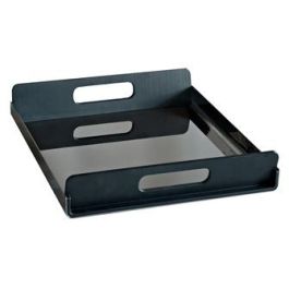 Alessi GIA01/55 Bandeja Rectangular Negra Acero Inoxidable 18/10 con Mangos en Resina - Diseño Giulio Iacchetti Precio: 116.95000053. SKU: B16F3BHWSQ