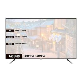 JAPANNEXT JN-IPS550UHD60F - Televisor 4K Ultra HD de 139,7 cm (55") LCD IPS, 3840 x 2160 Pixeles, 60Hz, HDR, HDMI 2.0, Altavoces 10W, Negro