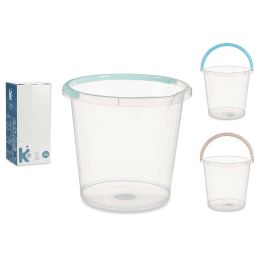 Cubo Agua Transparente 13L Con Asa Surtidos Col Past Arte Regal 31X29CM (24 Unidades) Precio: 79.49999959. SKU: B16NXF7PKT