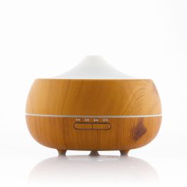 Humidificador Difusor de Aromas con LED Multicolor Wooden-Effect InnovaGoods