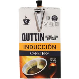 Quttin Cafetera de Aluminio para 9 Servicios con Inducción (6 Unidades)