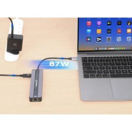MANHATTAN 7-in-1 Dockingstation HDMI RJ45 2xUSB-A SD/MicroSD