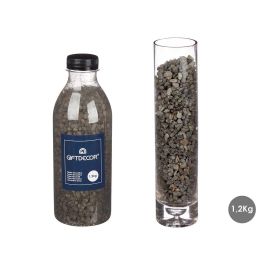 Giftdecor Bote Piedra Decorativa Negro 1.2 kg 7.5x21.8x7.5 cm (12 Unidades)