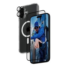 PanzerGlass Protección 3-en-1 para iPhone 16 Plus, Protector de Pantalla y Cámara Resistente a Rayones y Golpes, Transparente Precio: 55.89000043. SKU: B19SVFP88R
